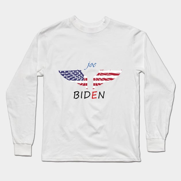 Joe Biden Long Sleeve T-Shirt by Halmoswi